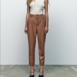 Zara Faux Leather Trousers NWT